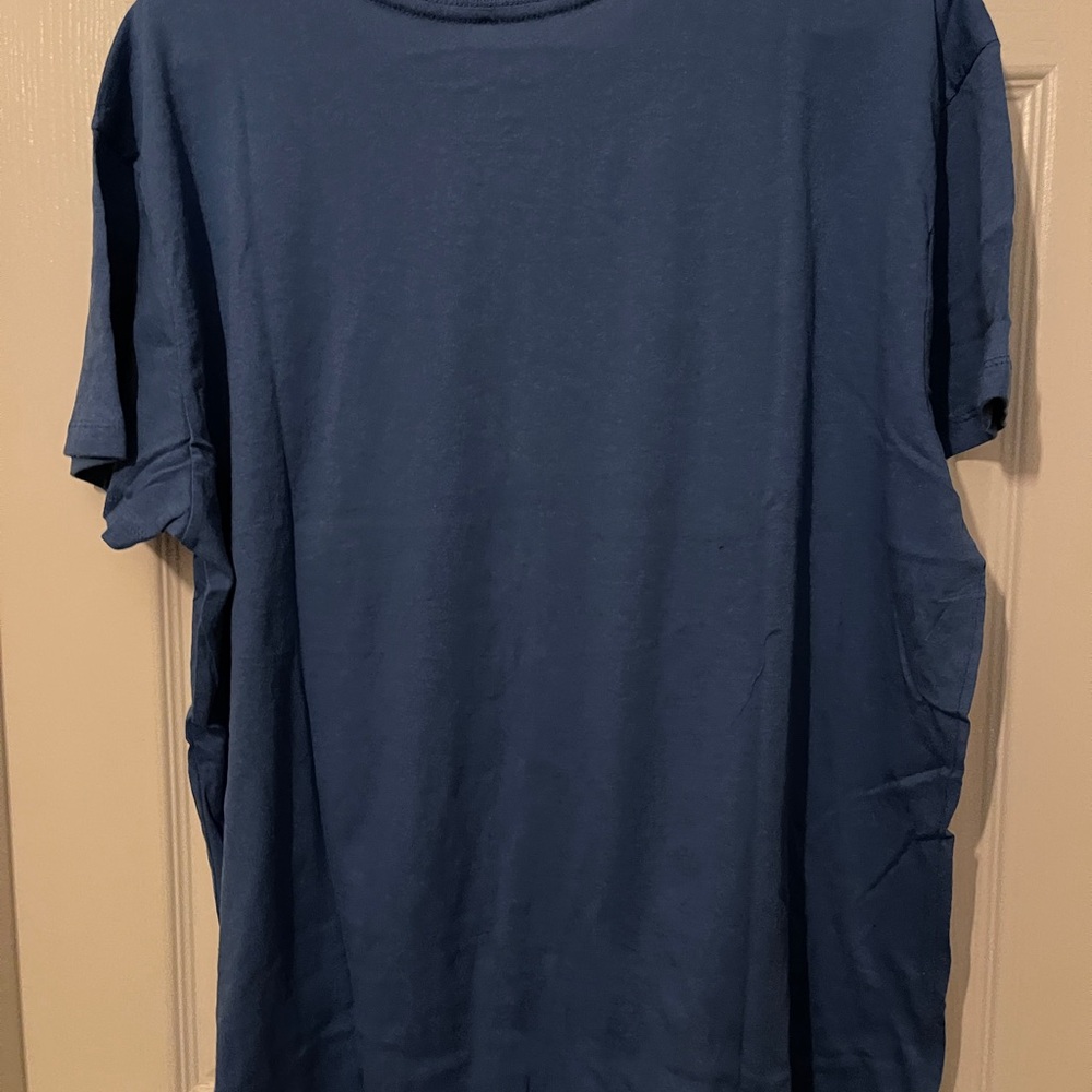 Blue Graphic Tee with Cartoon Print - Picture 3 of 4